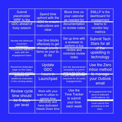 CI Circle Bingo! Bingo Card