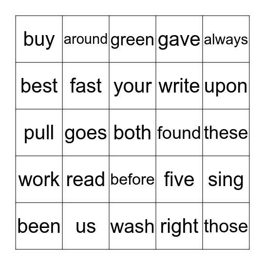 Brylee's Bingo Game Bingo Card