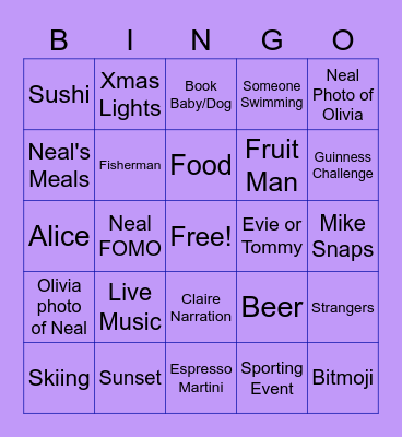 Fort Builders Bingo Card