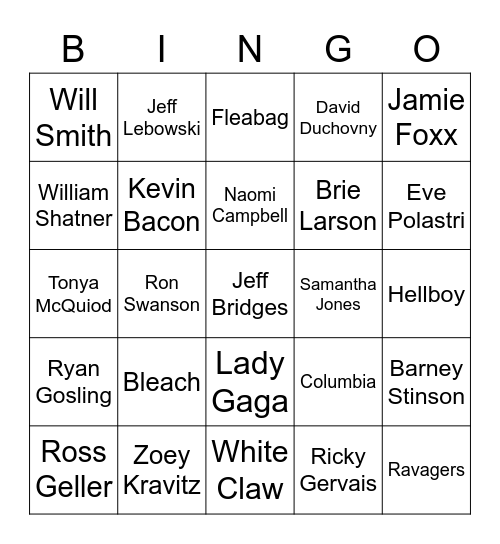 Nov. 23rd - Round 2 Bingo Card