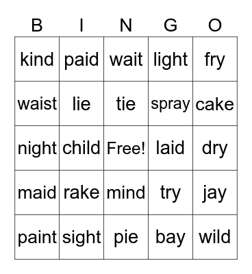 2nd Grade Superstar Sight Words Bingo Card