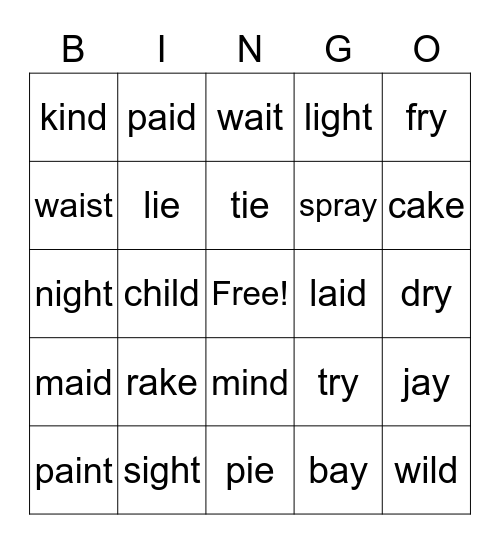 2nd Grade Superstar Sight Words Bingo Card