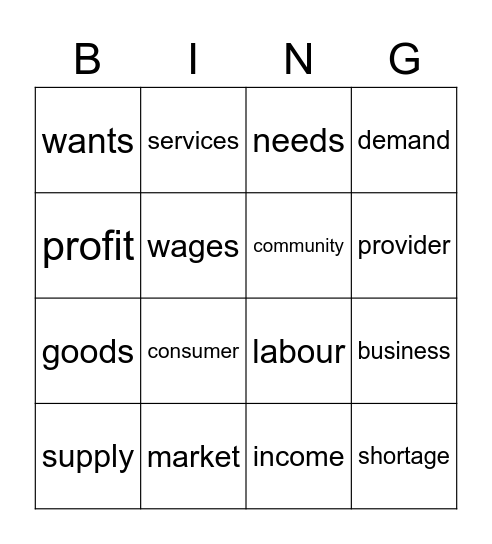 BUSINESS Bingo Card