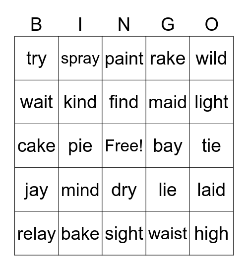 2nd Grade Superstar Sight Words Bingo Card