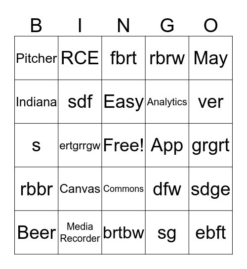 HECC BINGO Card