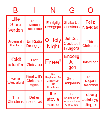 JULESANGE BINGO Card