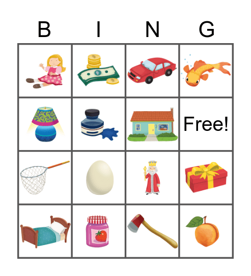 Oxford Phonics World 1 Bingo Card