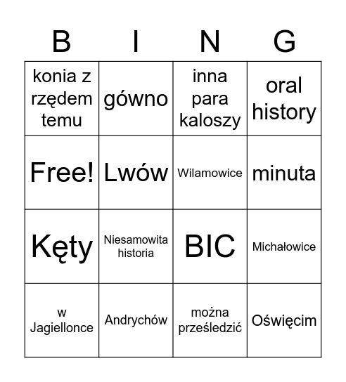 Meus Bingo Card