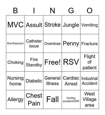 Thanksgiving Bingo Card