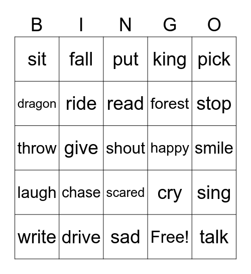 Fun with Fizz 2 Unit 3 Bingo Card