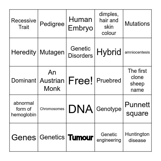 Chapter 9 Review Bingo Card