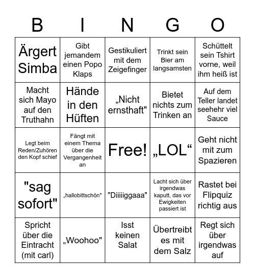 Bullshit Bingo - Art Bingo Card