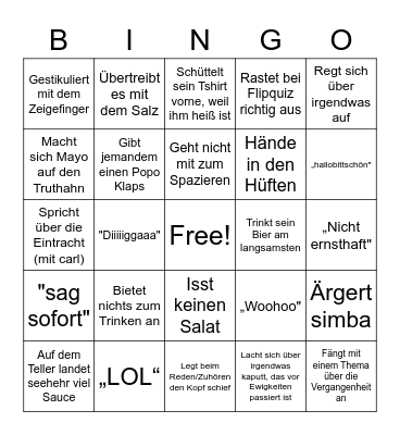 Bullshit Bingo - Art Bingo Card