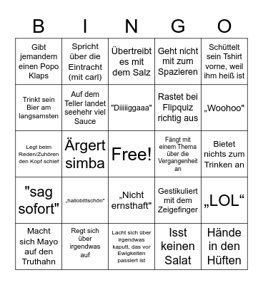 Bullshit Bingo - Art Bingo Card