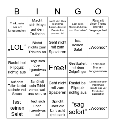 Bullshit Bingo - Art Bingo Card