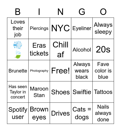 @thatlavendahaze’s bingo Card