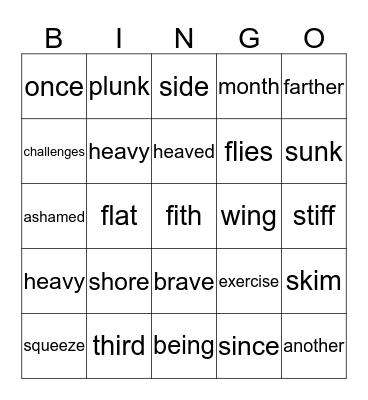 lesson 13 pink book Bingo Card