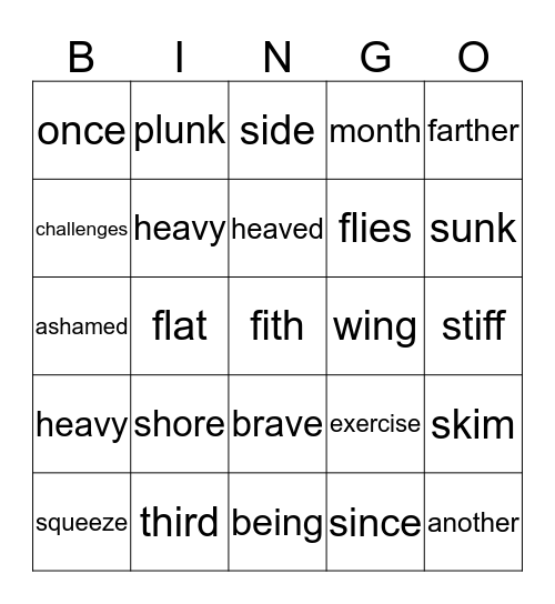 lesson 13 pink book Bingo Card