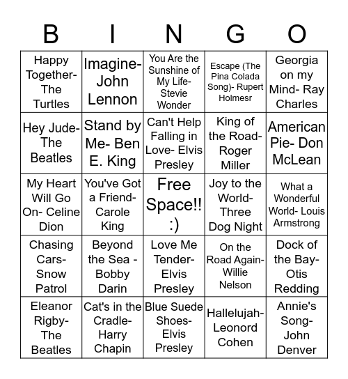 Bingo Card