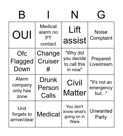 IF UK UK Bingo Card