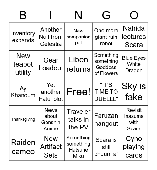 3.3 Preview Bingo Card