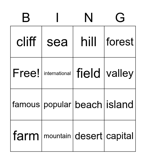 Unlock Bingo Card