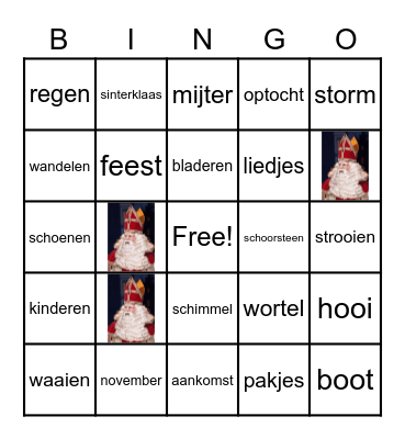 B I N G O Bingo Card