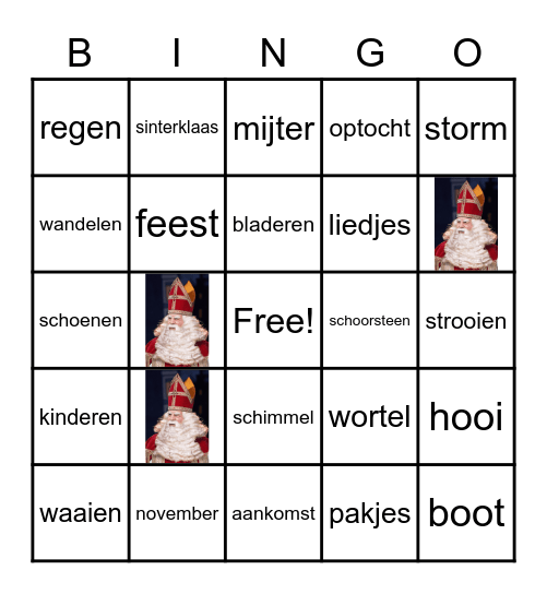 B I N G O Bingo Card