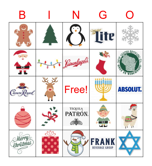 Holiday Bingo Card