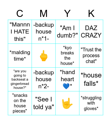 #Kyomingo Bingo Card