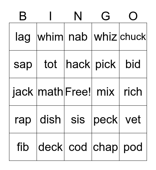 Wilson 1.3 b Bingo Card