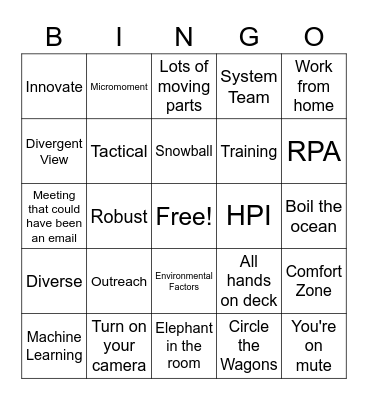 BSRO Collaboration Event - Fall 2022 Bingo Card