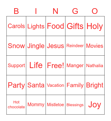 🎅🏾 65 Native Landing Christmas Bingo🤶🏾 Bingo Card