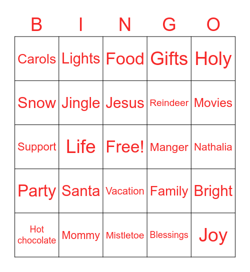 🎅🏾 65 Native Landing Christmas Bingo🤶🏾 Bingo Card