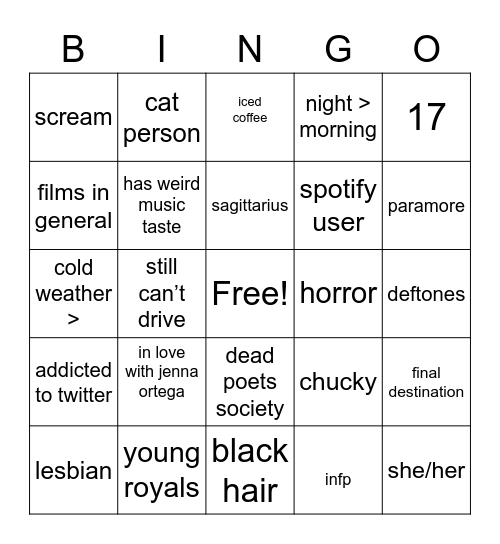 Bingo Card