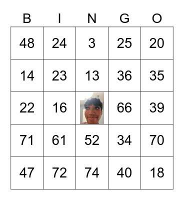 birthday bingo ;) Bingo Card