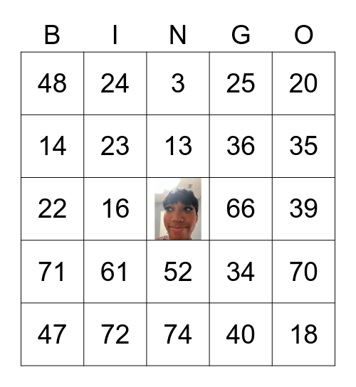 birthday bingo ;) Bingo Card