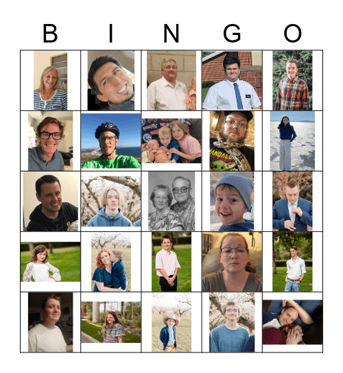 Dalebout Family Thanksgiving Bingo! Bingo Card