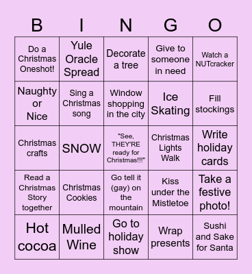 Christmas Bingo Card