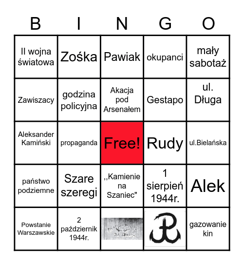 zawiszacy ZHP Bingo Card