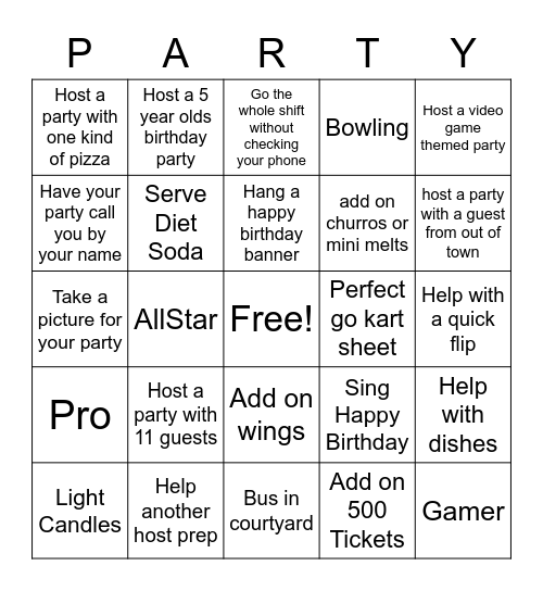 December Bingo Card