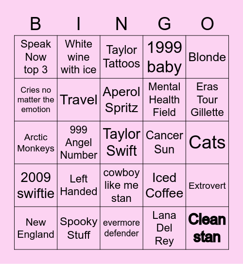 definedbyclean bingo Card