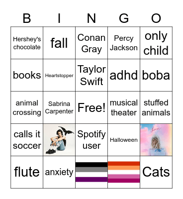 Maddies Bingo Card