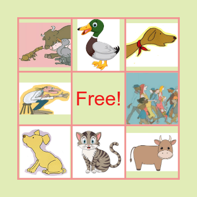 Bark, George! Bingo Card