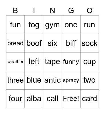 Christmas Bingo Card
