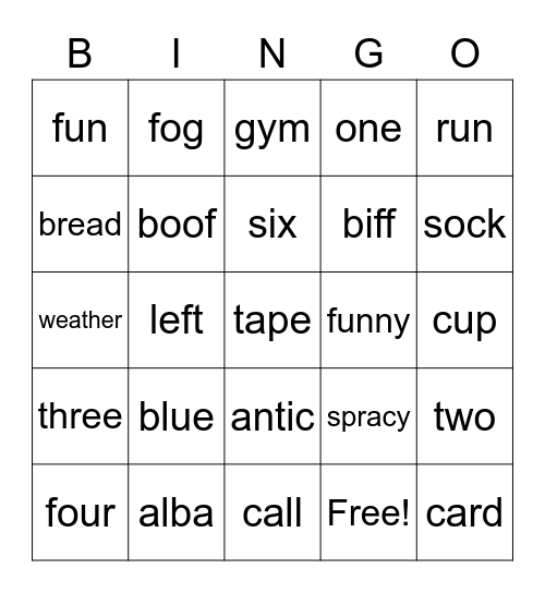 Christmas Bingo Card