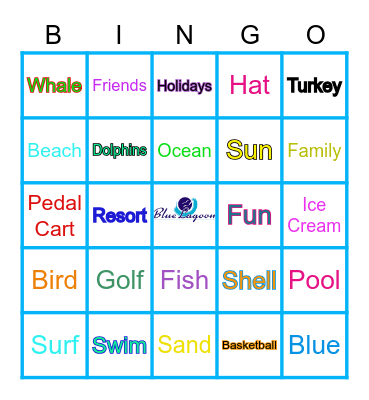 BEACH BINGO Card