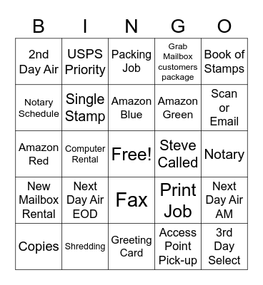 2023 TUPSS Bingo Bango Bingo Card