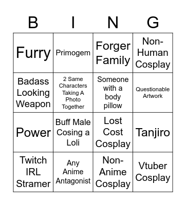 AFA Bingo Card