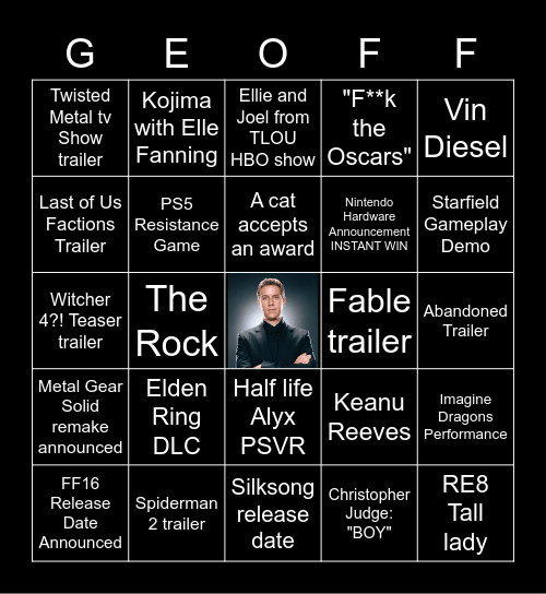 Plzsendpie TGA 2022 Bingo Card